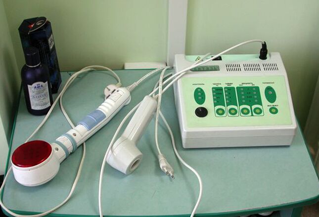 Fyzioterapeutický prístroj používaný pri chronickej prostatitíde